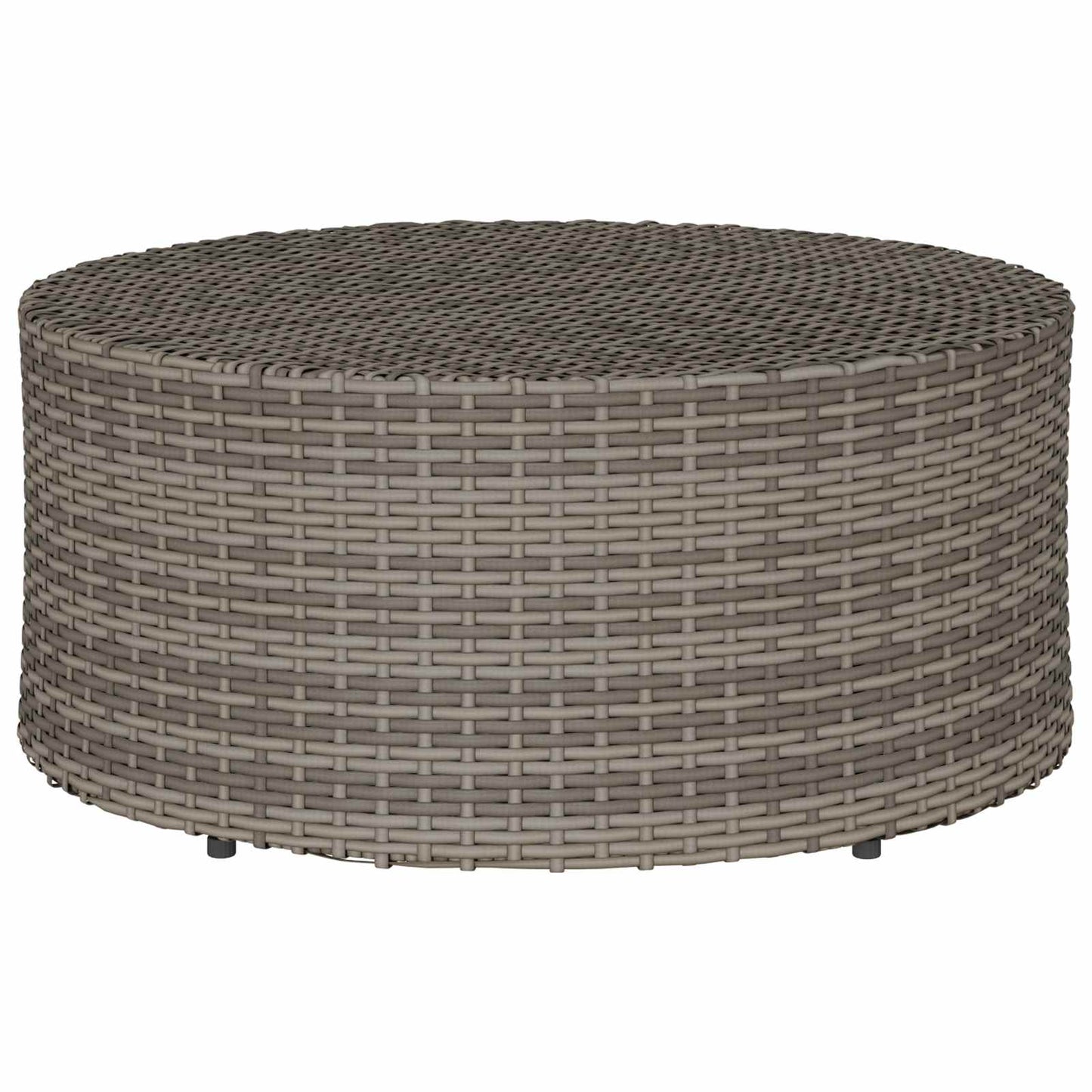 Salontafel voor buiten Grijs Ø 68 x 30 cm polyrotan