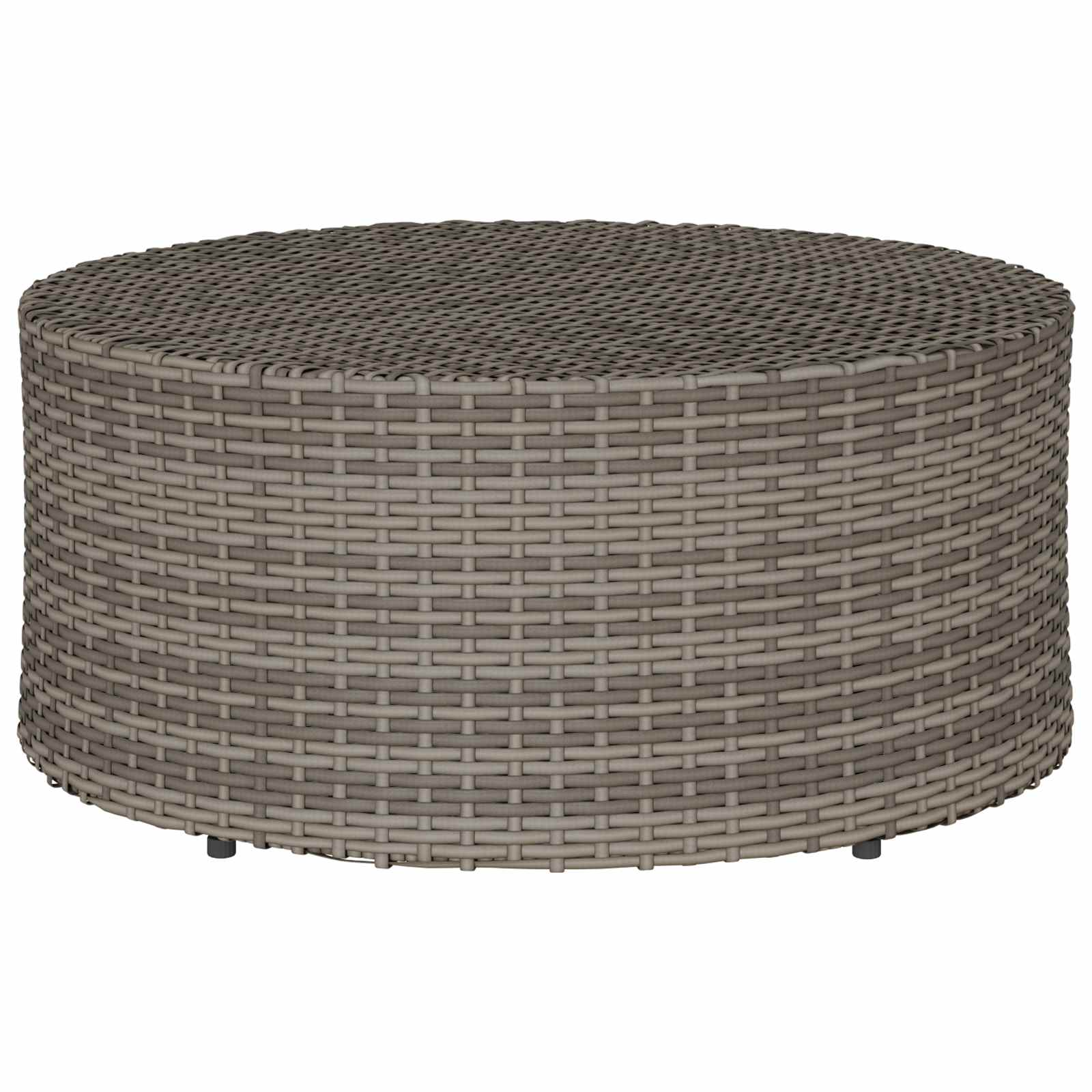 Salontafel voor buiten Grijs Ø 68 x 30 cm polyrotan
