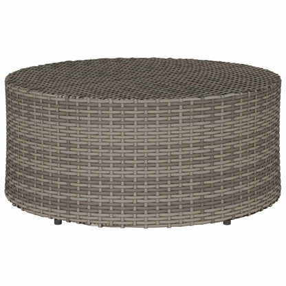Salontafel voor buiten Grijs Ø 68 x 30 cm polyrotan