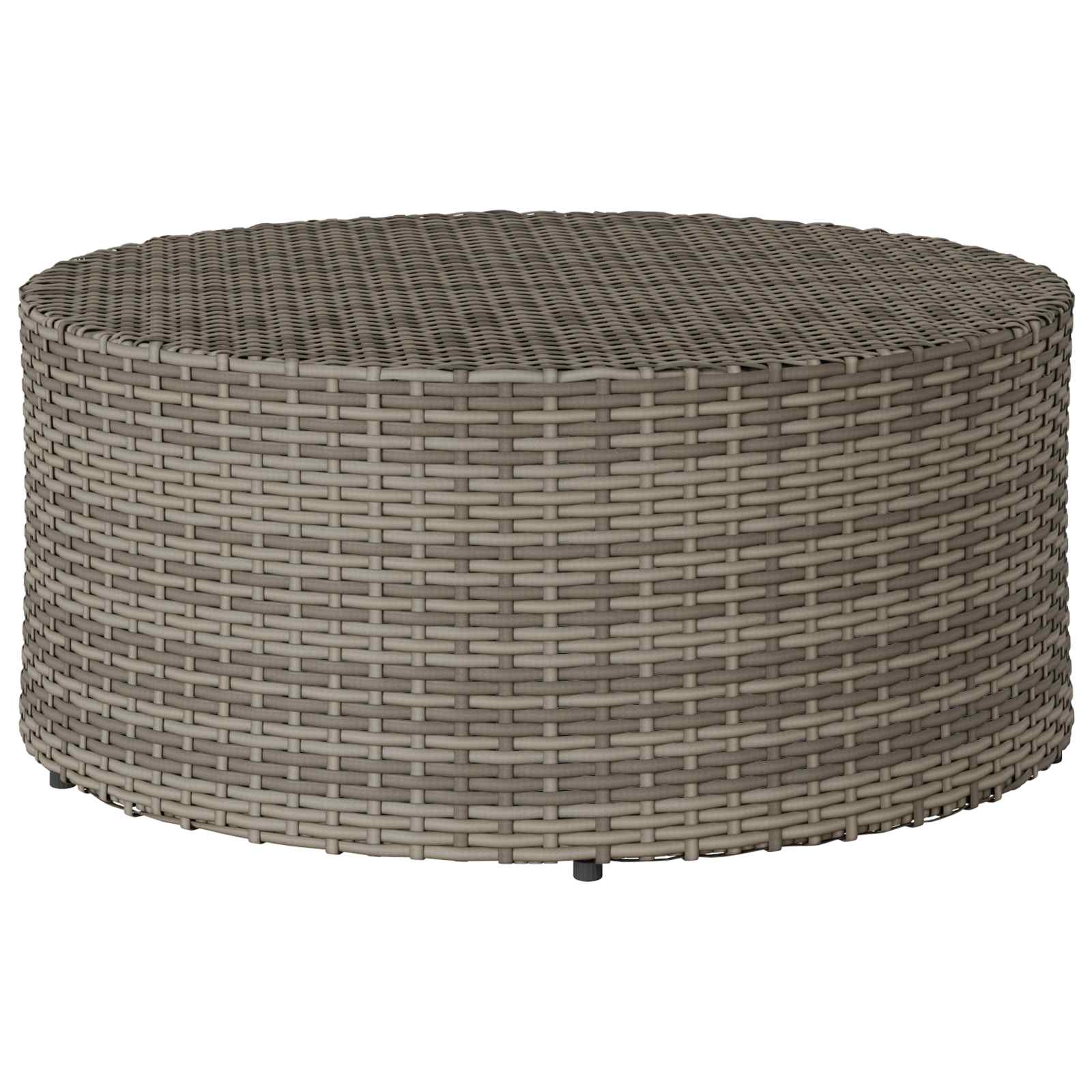 Salontafel voor buiten Grijs Ø 68 x 30 cm polyrotan