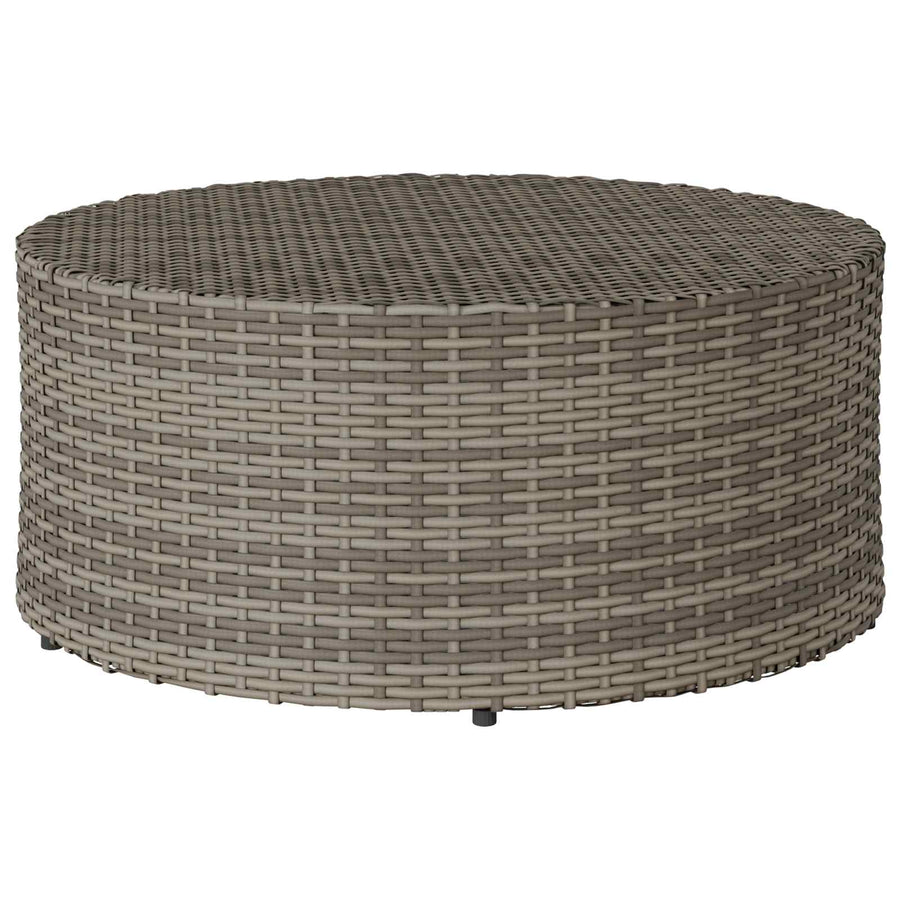 Salontafel voor buiten Grijs Ø 68 x 30 cm polyrotan