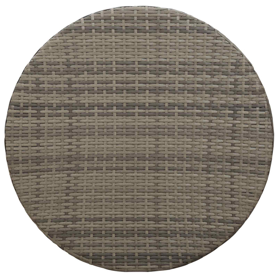 Salontafel voor buiten Grijs Ø 68 x 30 cm polyrotan