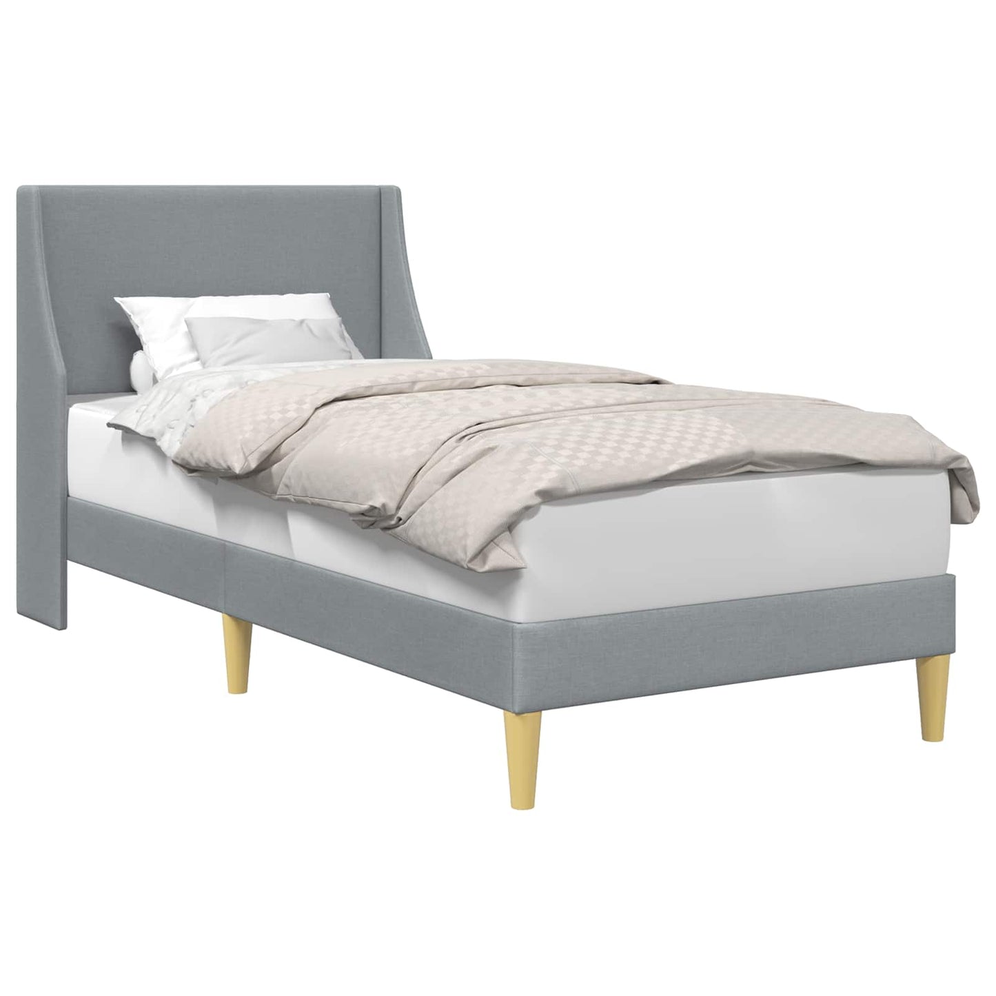 Bedframe met hoofdeinde aansluitplaat