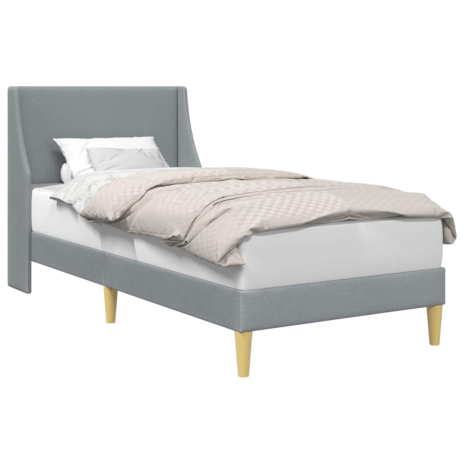Bedframe met hoofdeinde aansluitplaat