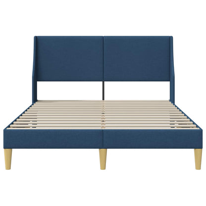 Bedframe met hoofdeinde Blauw 120 x 190 cm Stof