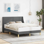 Bed frame with headboard attachment plate