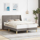 Bed frame with headboard connecting plate