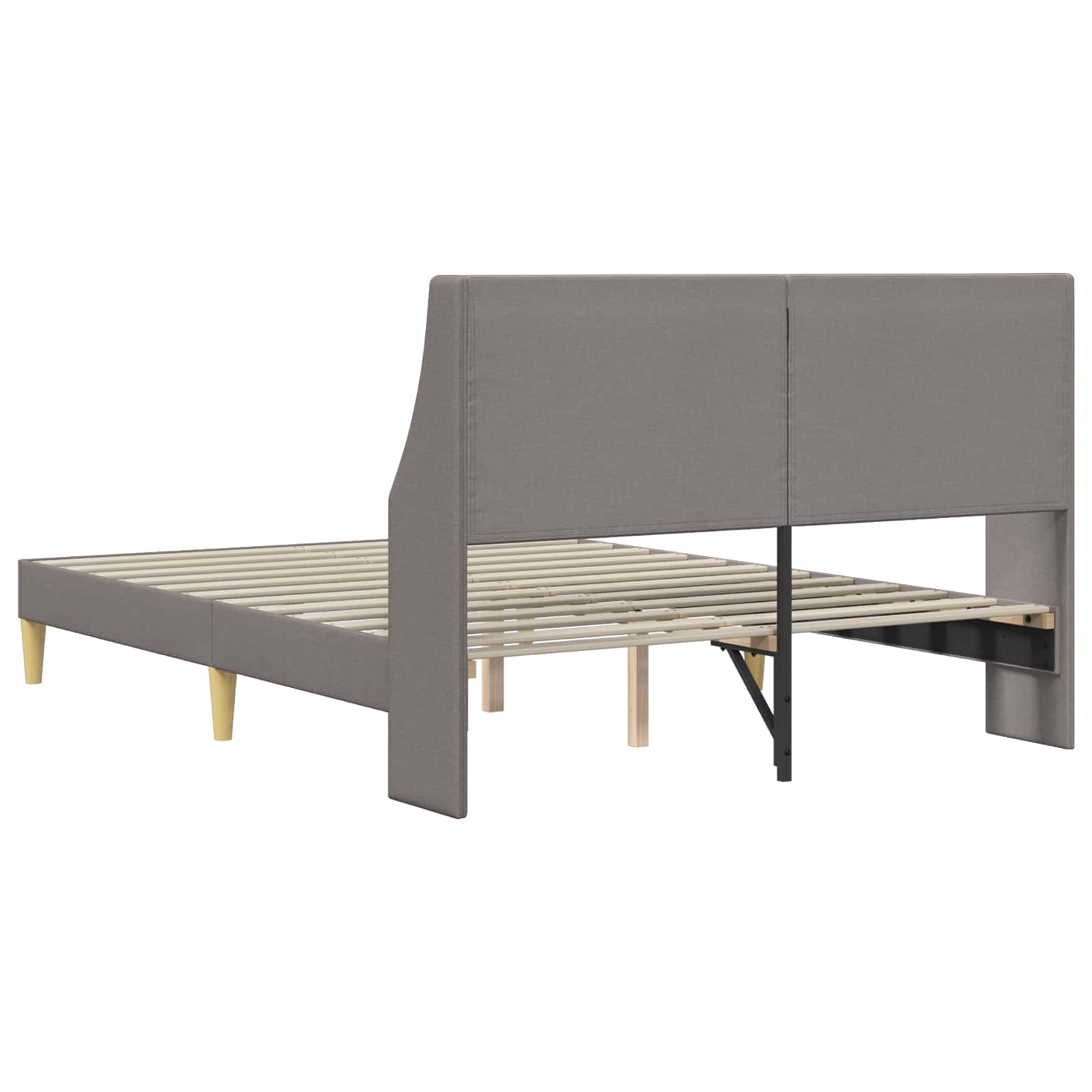 Bedframe met hoofdeinde aansluitplaat
