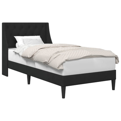Bedframe met hoofdeinde Zwart 80 x 200 cm Fluweel