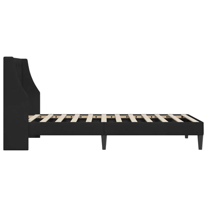 Bedframe met hoofdeinde Zwart 100 x 200 cm Fluweel