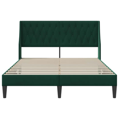 Bedframe met hoofdeinde Donkergroen 120 x 190 cm Fluweel