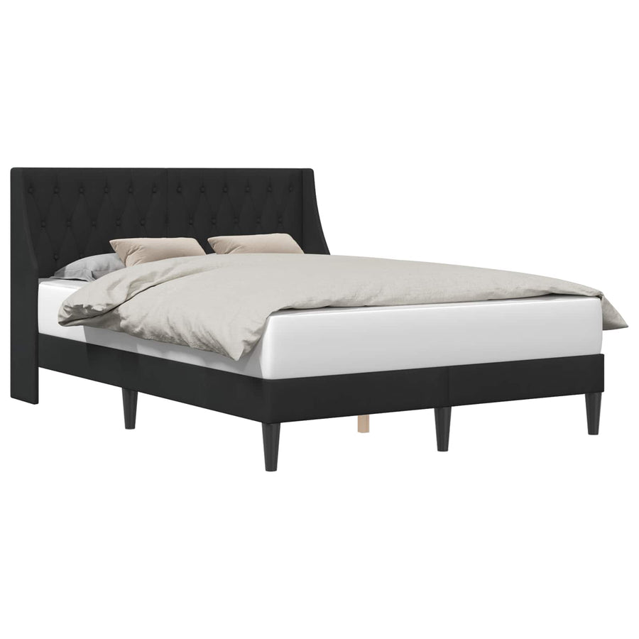Bedframe met hoofdeinde Zwart 120 x 190 cm Fluweel