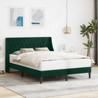 Bedframe 120x200 cm donkergroen fluweel