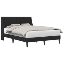 Bedframe met hoofdeinde Zwart 160 x 200 cm Fluweel
