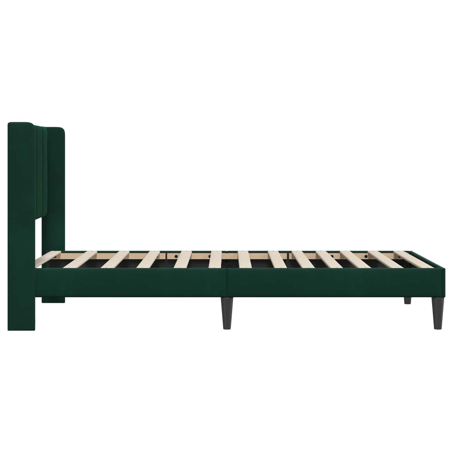Bedframe met hoofdeinde Donkergroen 80 x 200 cm Fluweel