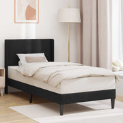 Bedframe 80x200 cm zwart fluweel met hoofdeinde