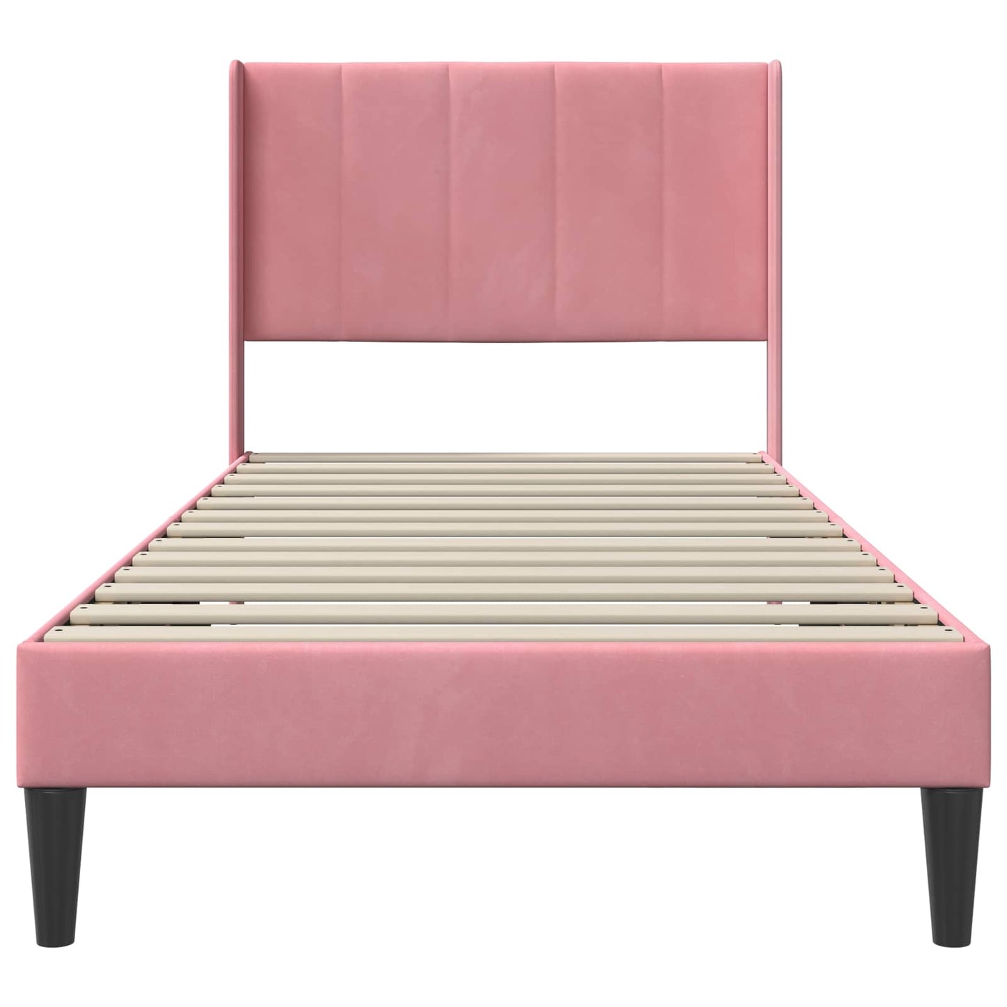 Bedframe met hoofdeinde Roze 90 x 200 cm Fluweel