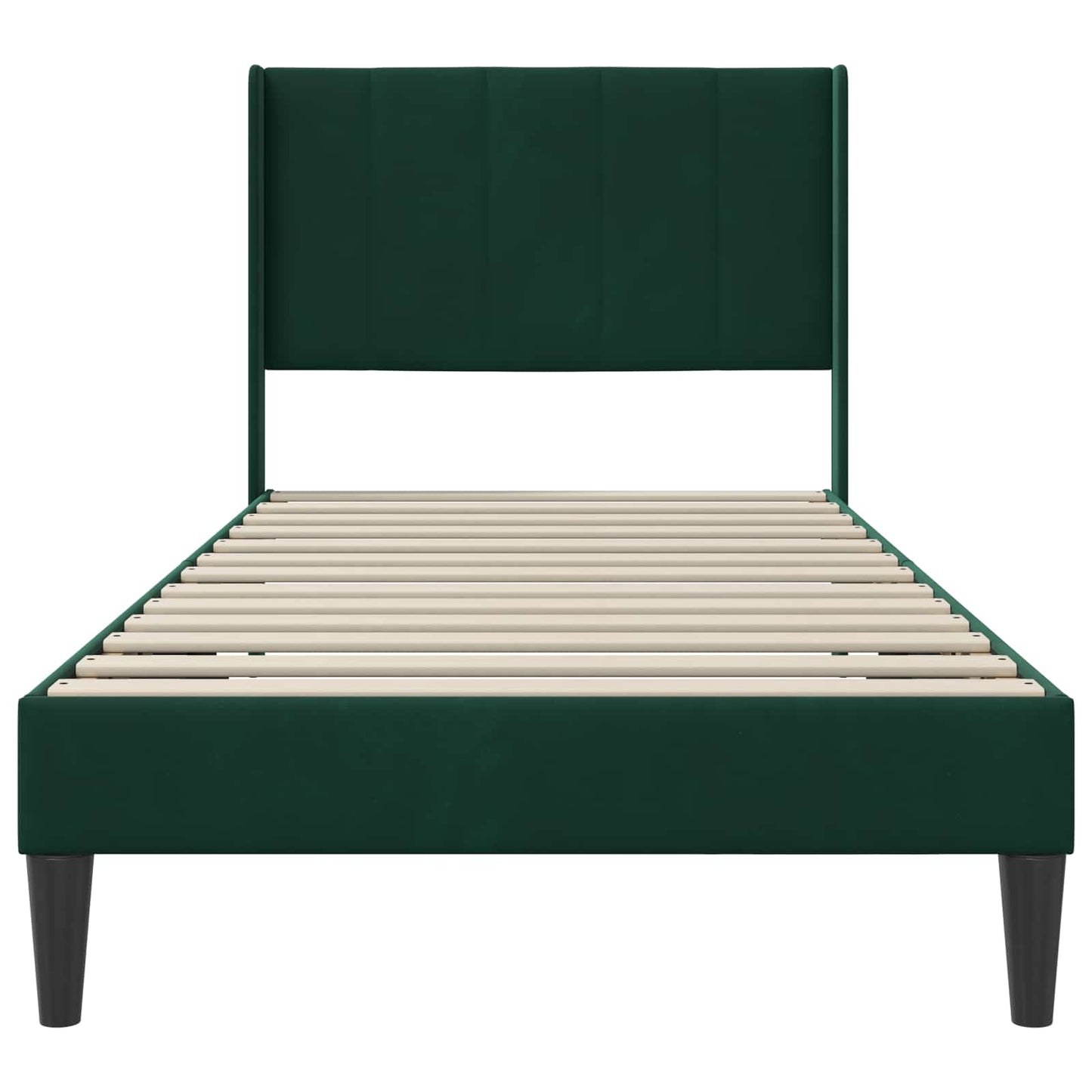 Bedframe met hoofdeinde Donkergroen 100 x 200 cm Fluweel