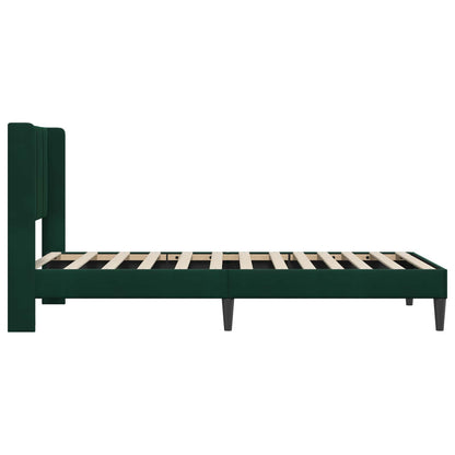 Bedframe met hoofdeinde Donkergroen 100 x 200 cm Fluweel