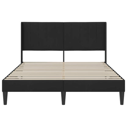 Bedframe met hoofdeinde Zwart 120 x 190 cm Fluweel