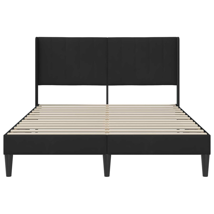 Bedframe met hoofdeinde Zwart 120 x 190 cm Fluweel