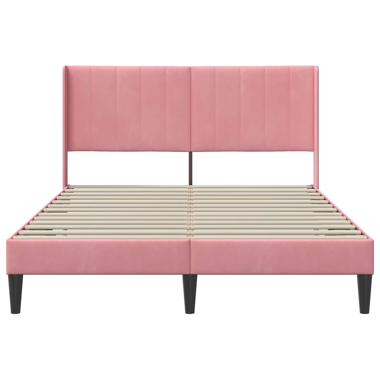 Bedframe met hoofdeinde Roze 120 x 200 cm Fluweel