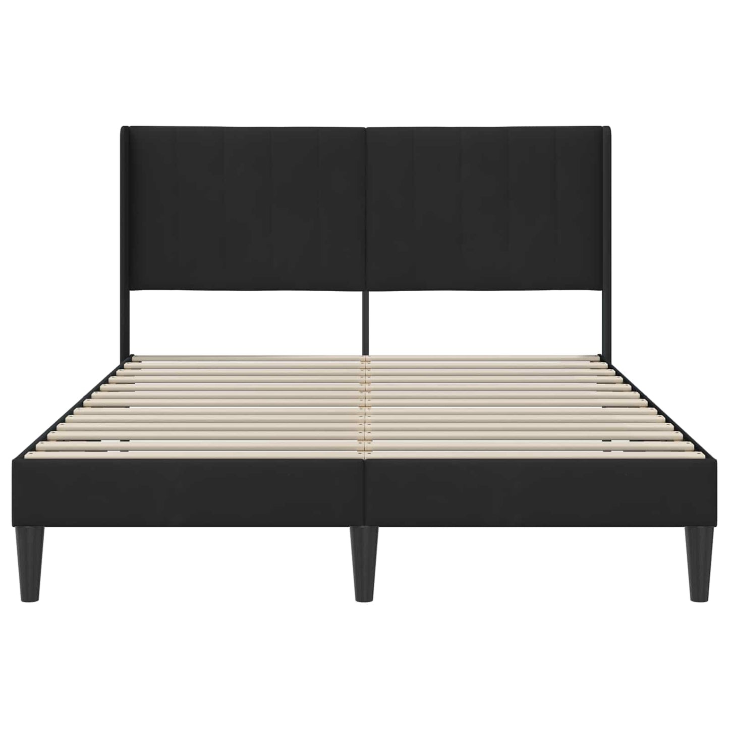 Bedframe met hoofdeinde Zwart 120 x 200 cm Fluweel