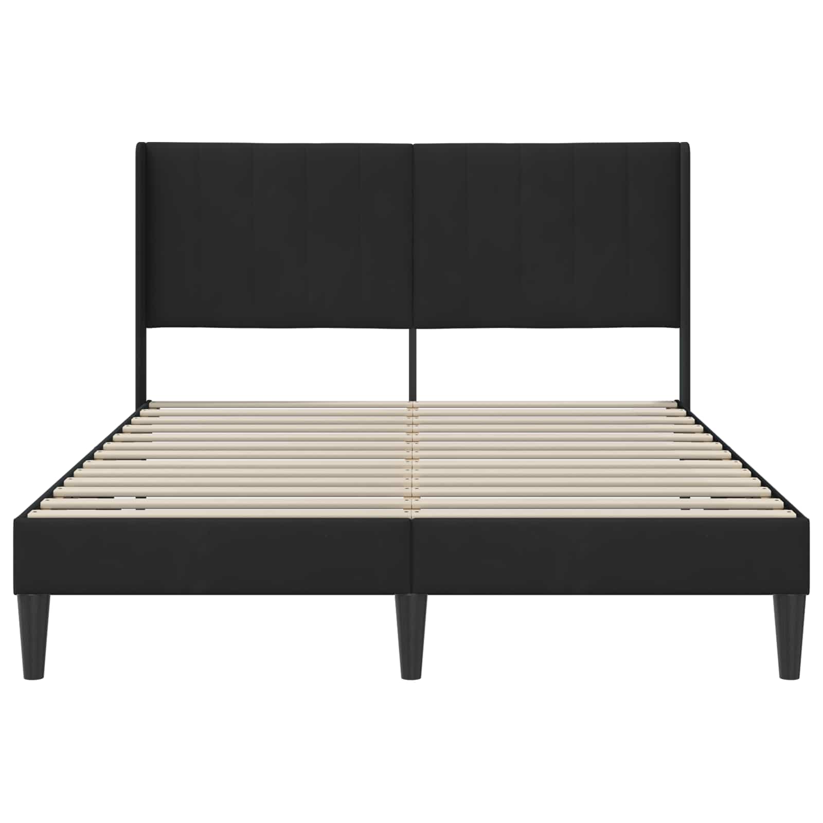 Bedframe met hoofdeinde Zwart 120 x 200 cm Fluweel