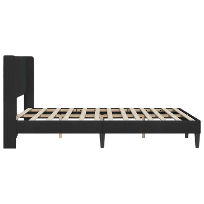 Bedframe met hoofdeinde Zwart 120 x 200 cm Fluweel