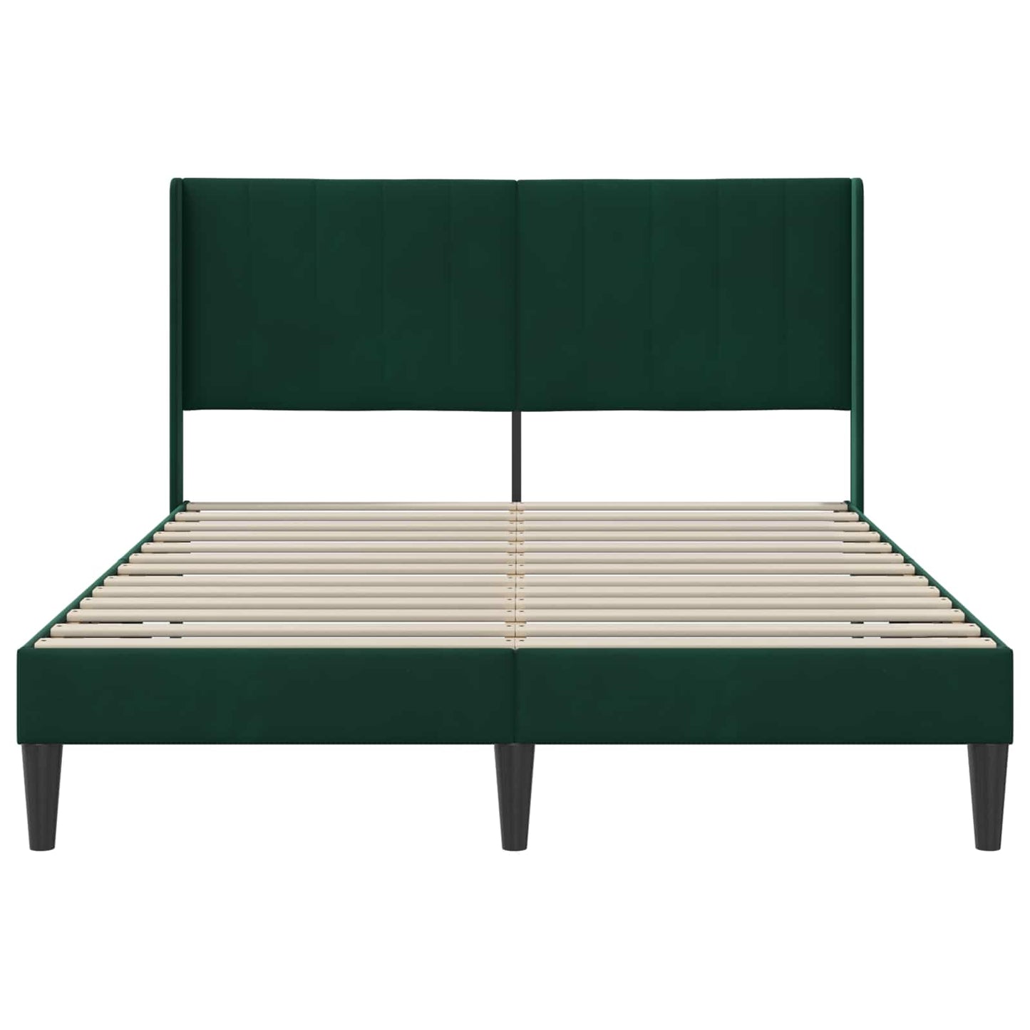 Bedframe met hoofdeinde Donkergroen 140 x 200 cm Fluweel
