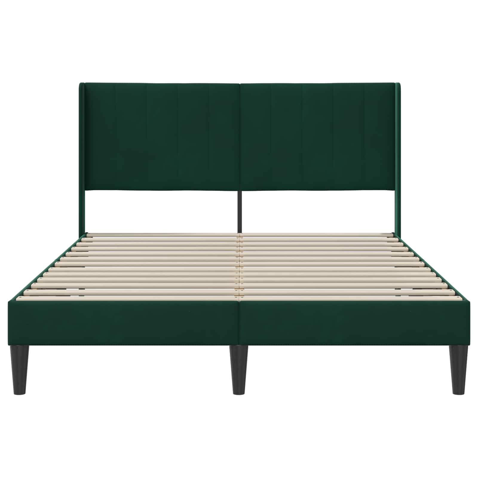 Bedframe met hoofdeinde Donkergroen 140 x 200 cm Fluweel