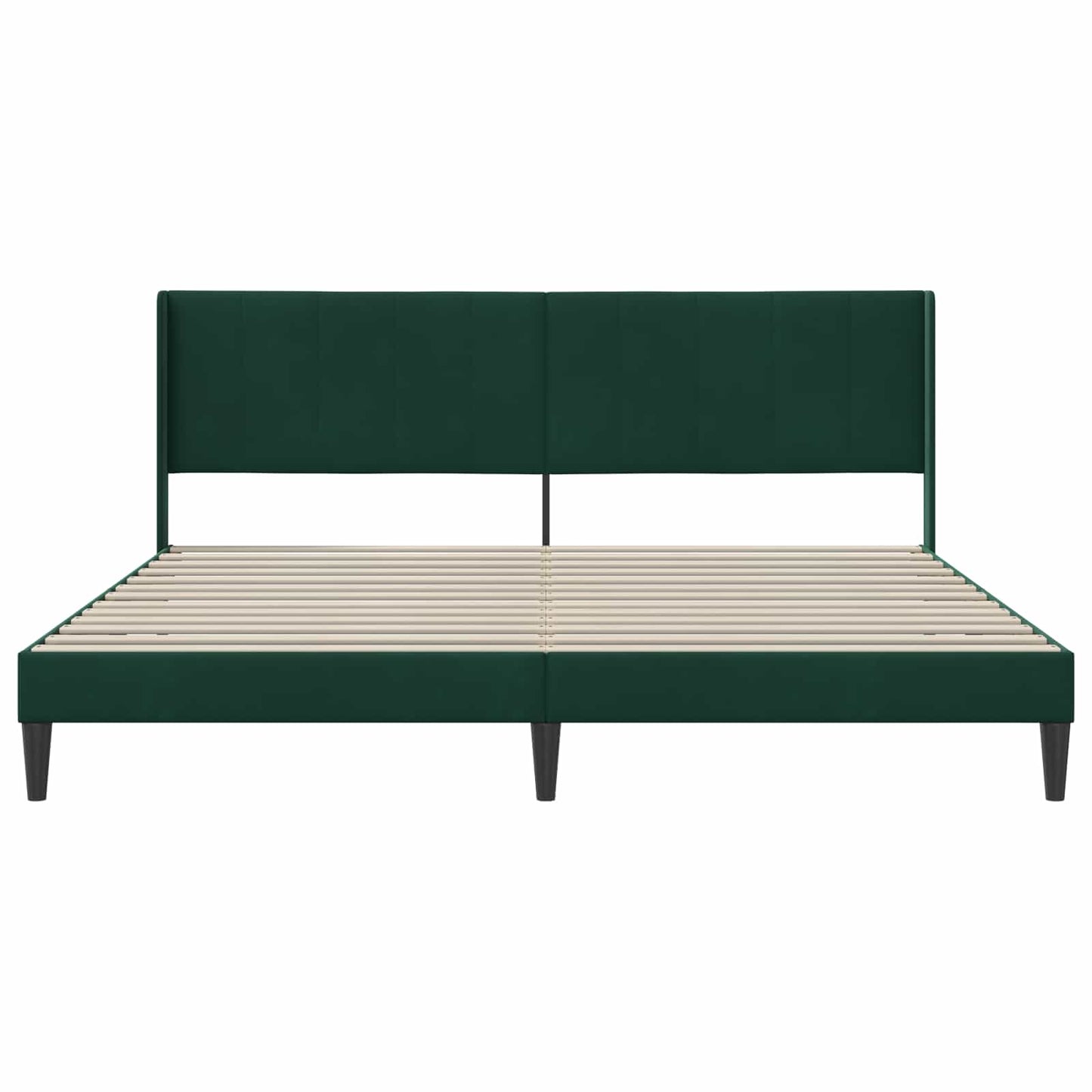 Bedframe met hoofdeinde Donkergroen 180 x 200 cm Fluweel