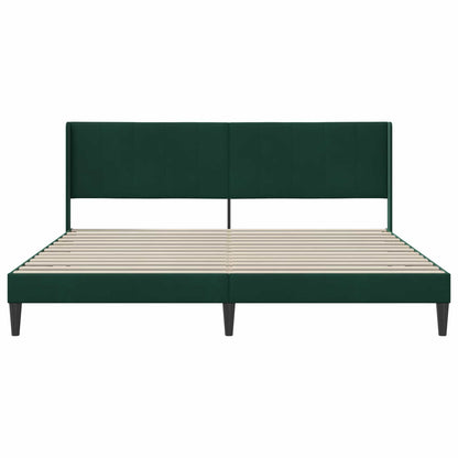 Bedframe met hoofdeinde Donkergroen 180 x 200 cm Fluweel