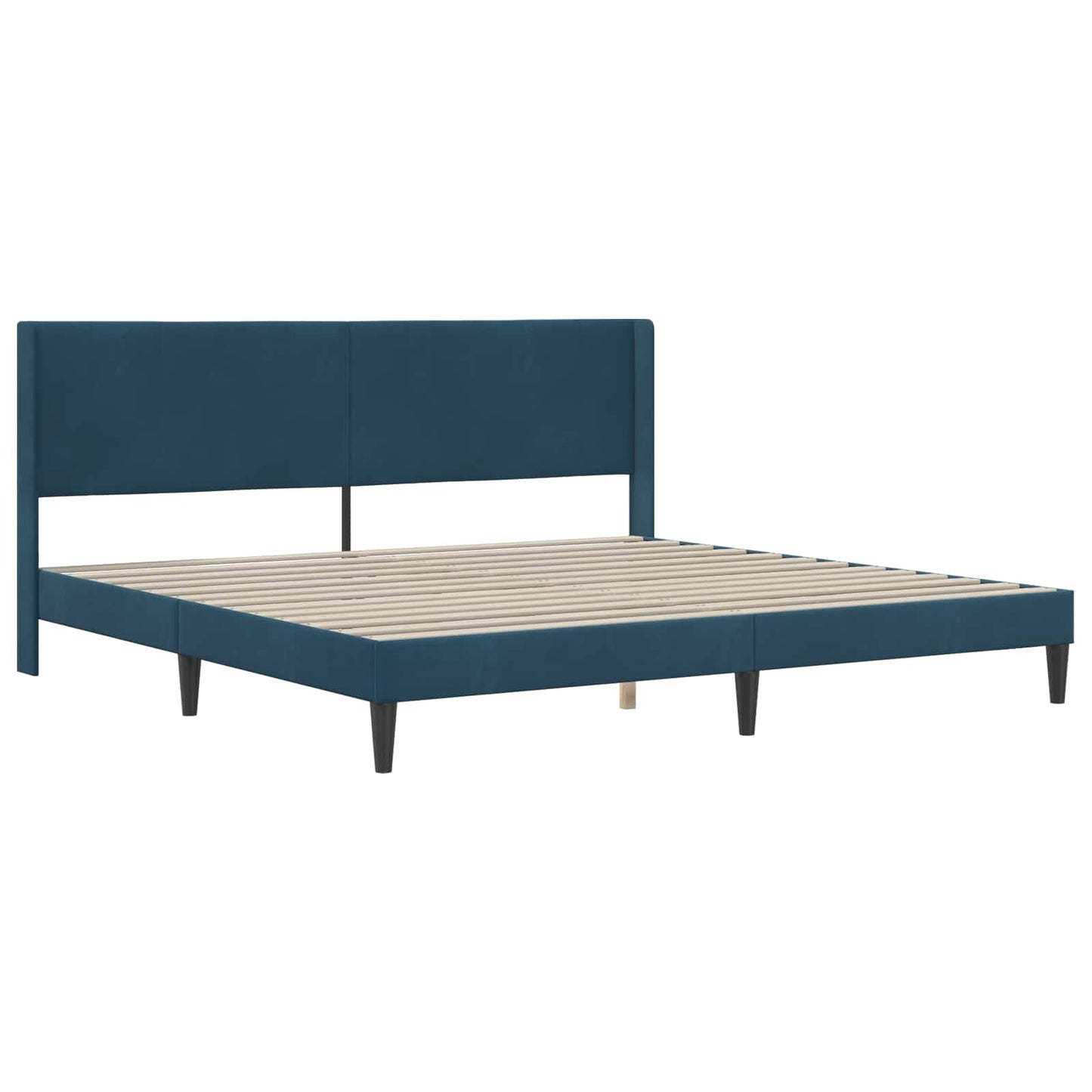Bedframe met hoofdeinde Blauw 180 x 200 cm Fluweel
