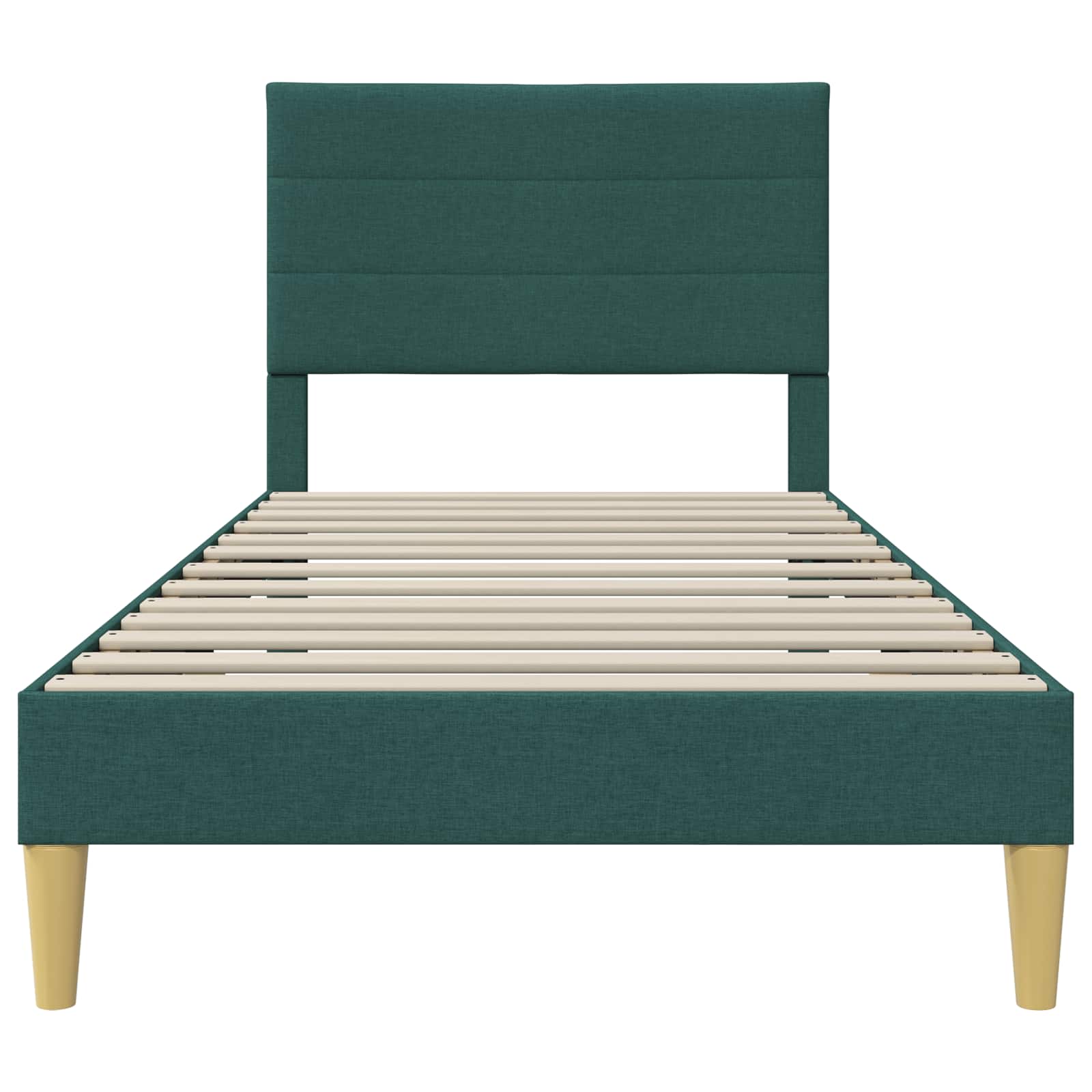Bedframe met hoofdeinde Donkergroen 80 x 200 cm Stof
