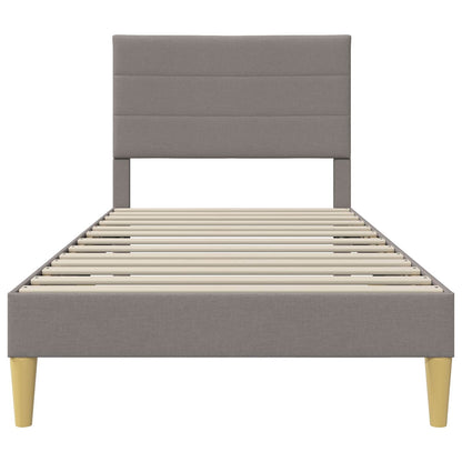 Bedframe met hoofdeinde Taupe 80 x 200 cm Stof