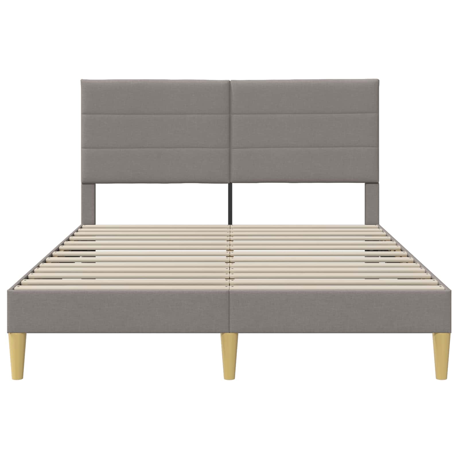 Bedframe met hoofdeinde Taupe 120 x 190 cm Stof
