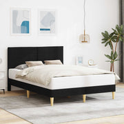 Bedframe 120x200 cm zwart stof met hoofdeinde