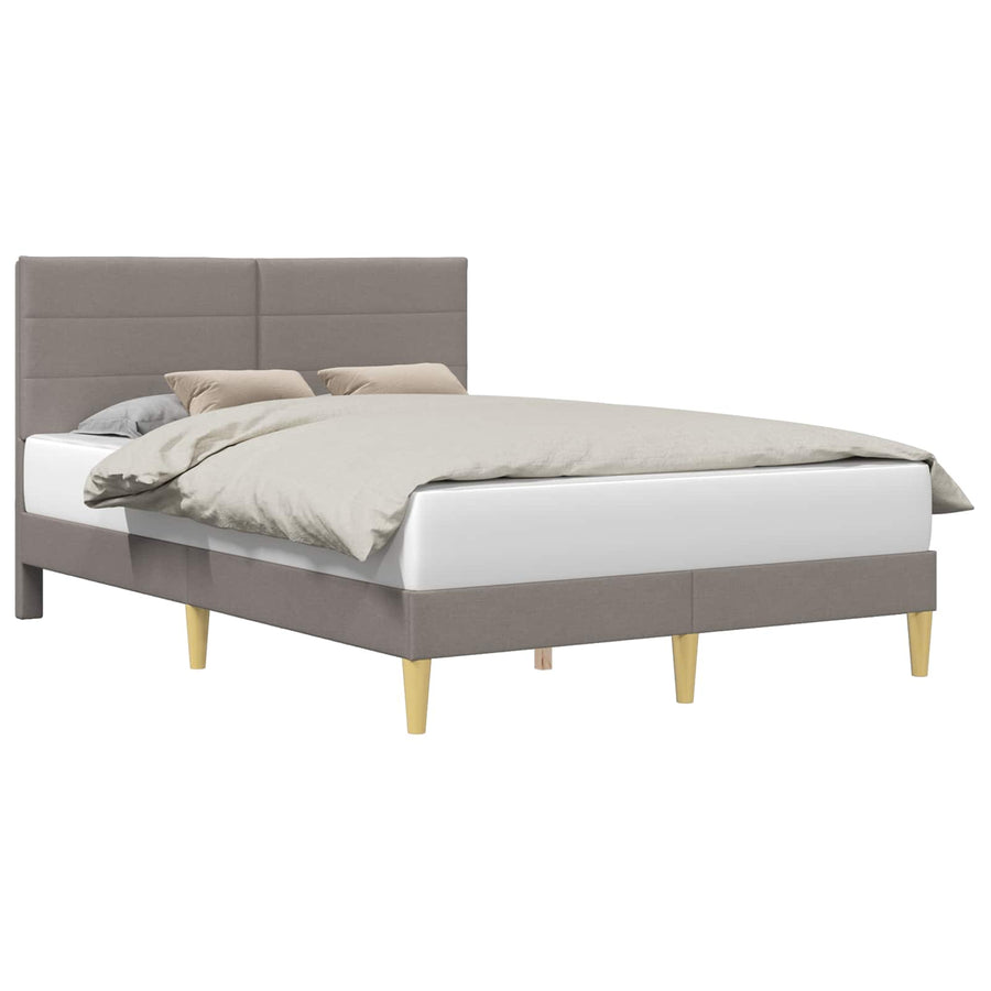 Bedframe met hoofdeinde Taupe 120 x 200 cm Stof