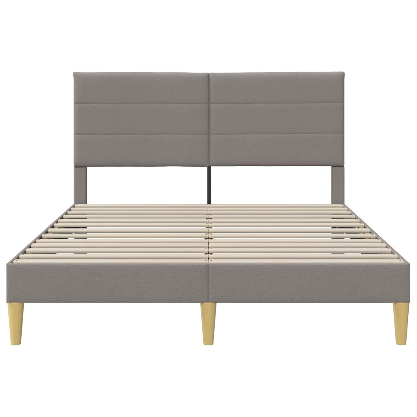 Bedframe met hoofdeinde Taupe 120 x 200 cm Stof