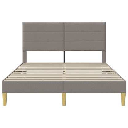 Bedframe met hoofdeinde Taupe 160 x 200 cm Stof