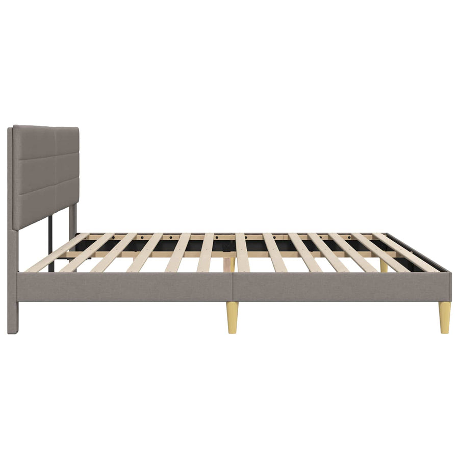 Bedframe met hoofdeinde Taupe 180 x 200 cm Stof