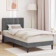 Bedframe 100x200 cm donkergrijs fluweel