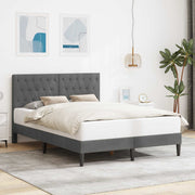 Bedframe 120x190 cm donkergrijs fluweel