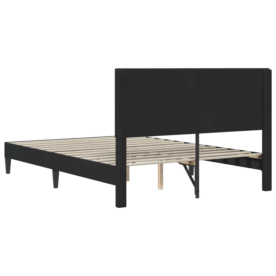 Bedframe met hoofdeinde Zwart 120 x 190 cm Fluweel