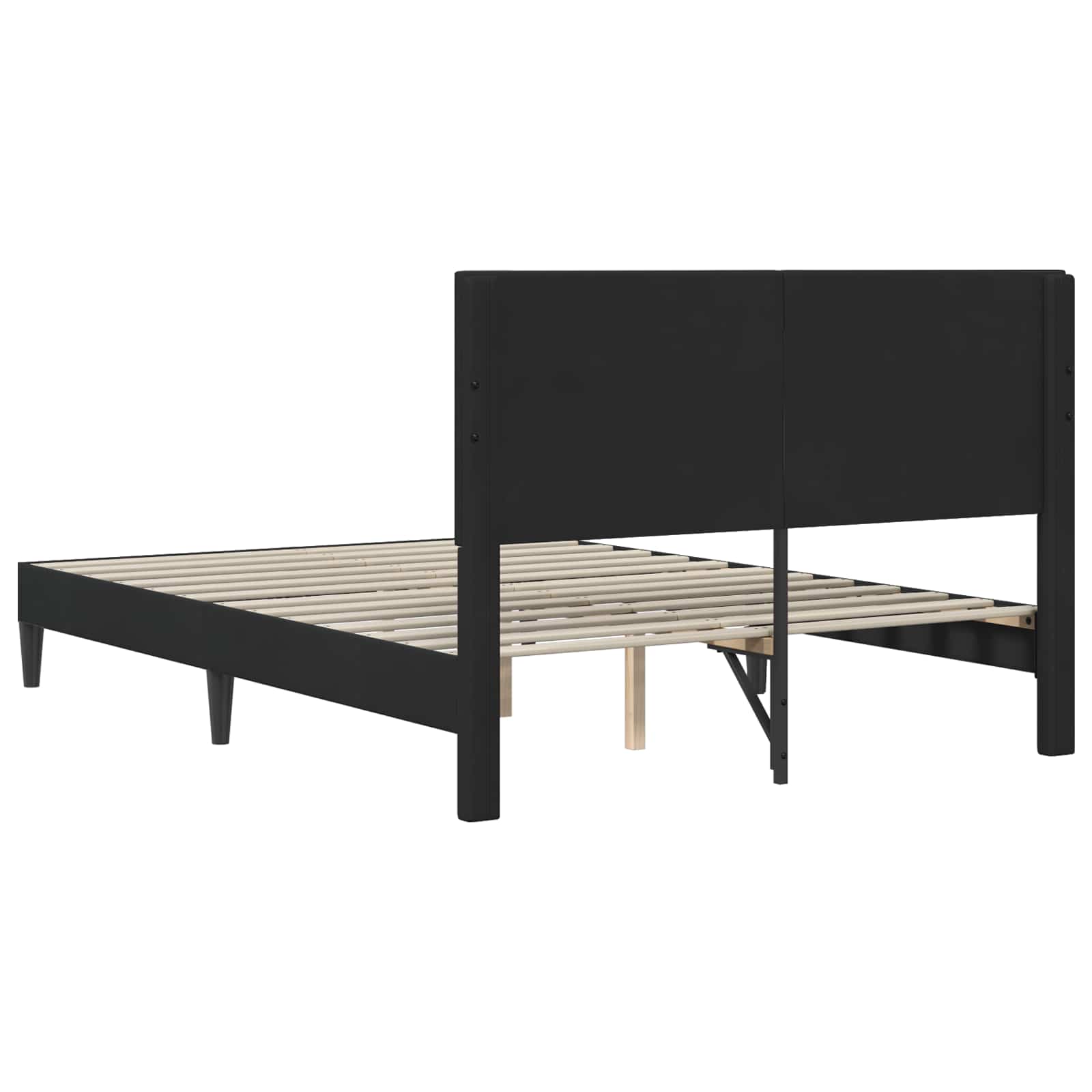 Bedframe met hoofdeinde Zwart 120 x 200 cm Fluweel