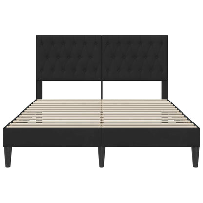 Bedframe met hoofdeinde Zwart 120 x 200 cm Fluweel