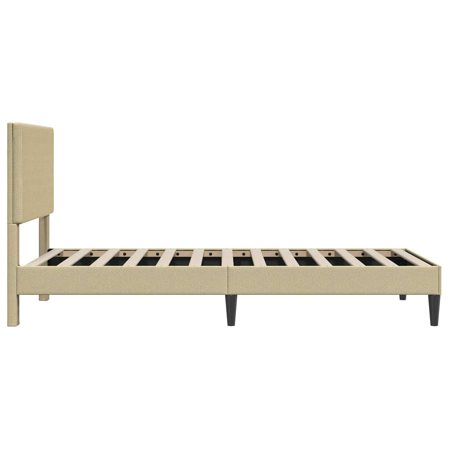 Bedframe Lichtgroen Grijs 100 x 200 cm Katoen Stof