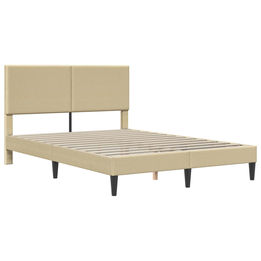 Bedframe Lichtgroen Grijs 120 x 200 cm Katoen Stof