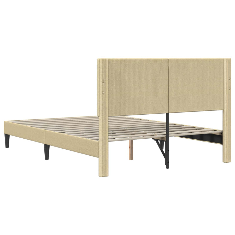 Bedframe Lichtgroen Grijs 120 x 200 cm Katoen Stof
